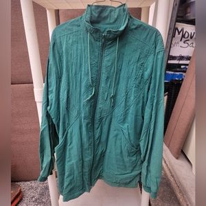 Vintage Sunterra women's windbreaker jacket. Green Medium